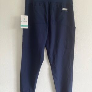 Med Couture Women's Maternity Jogger Scrub Pants Navy Blue Size XS NWT